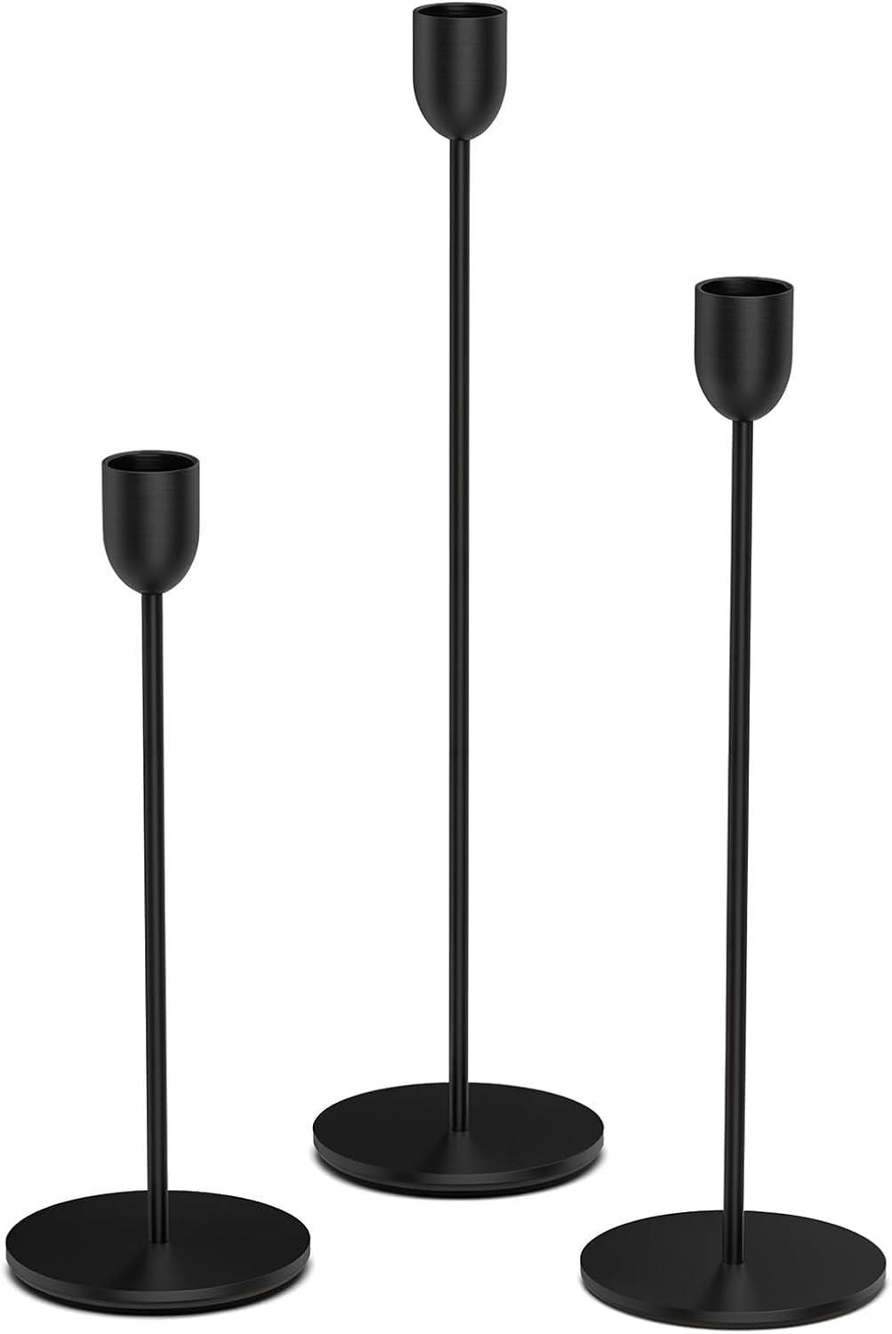 Where to rent CANDLESTICK BLACK, SET OF 3 in Cornelius NC
