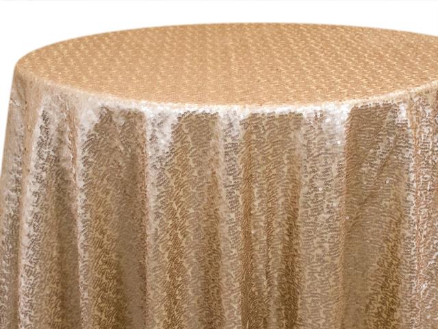Rental store for SOLID SEQUIN CHAMPAGNE LINEN in Cornelius NC