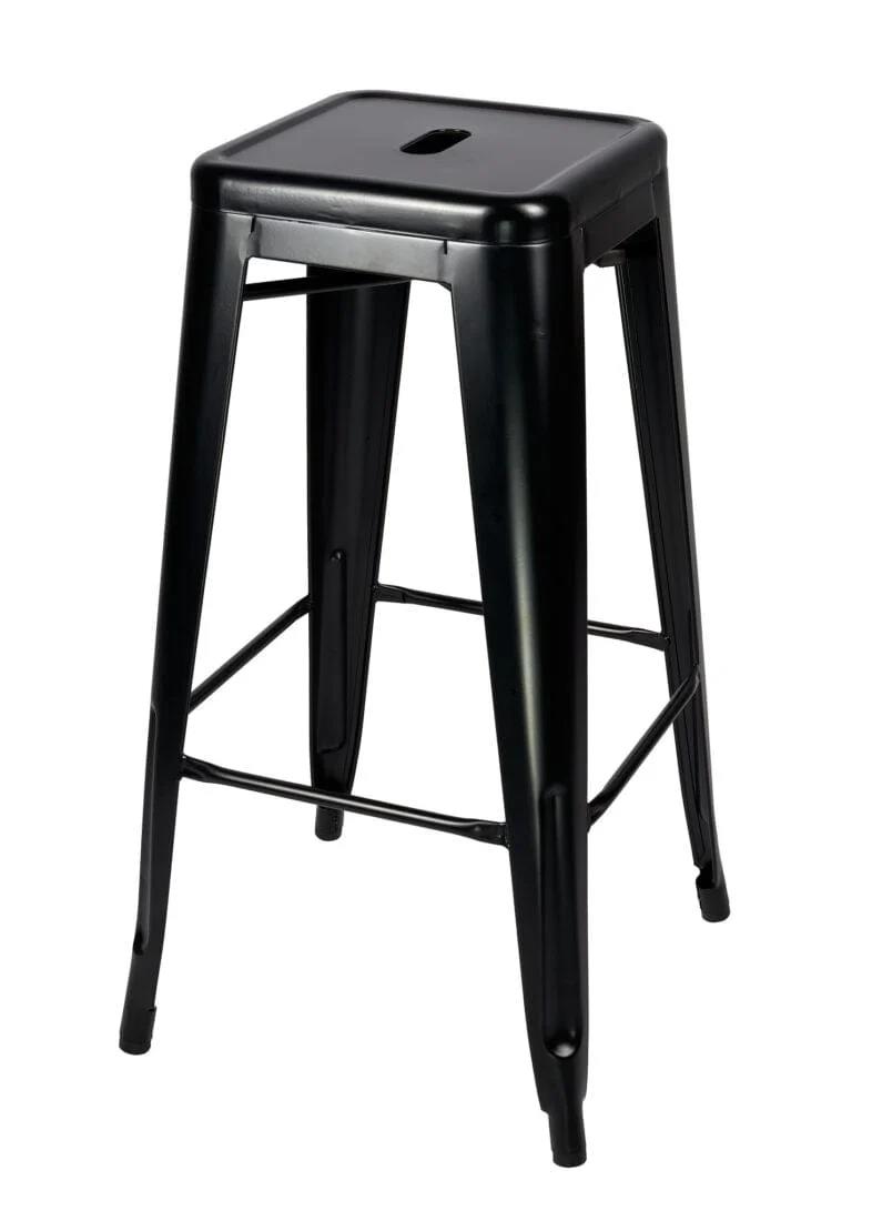 Rental store for BAR STOOL SEMI-GLOSS BLACK METAL 30 in Cornelius NC